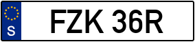 Trailer License Plate